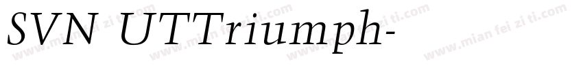 SVN UTTriumph字体转换